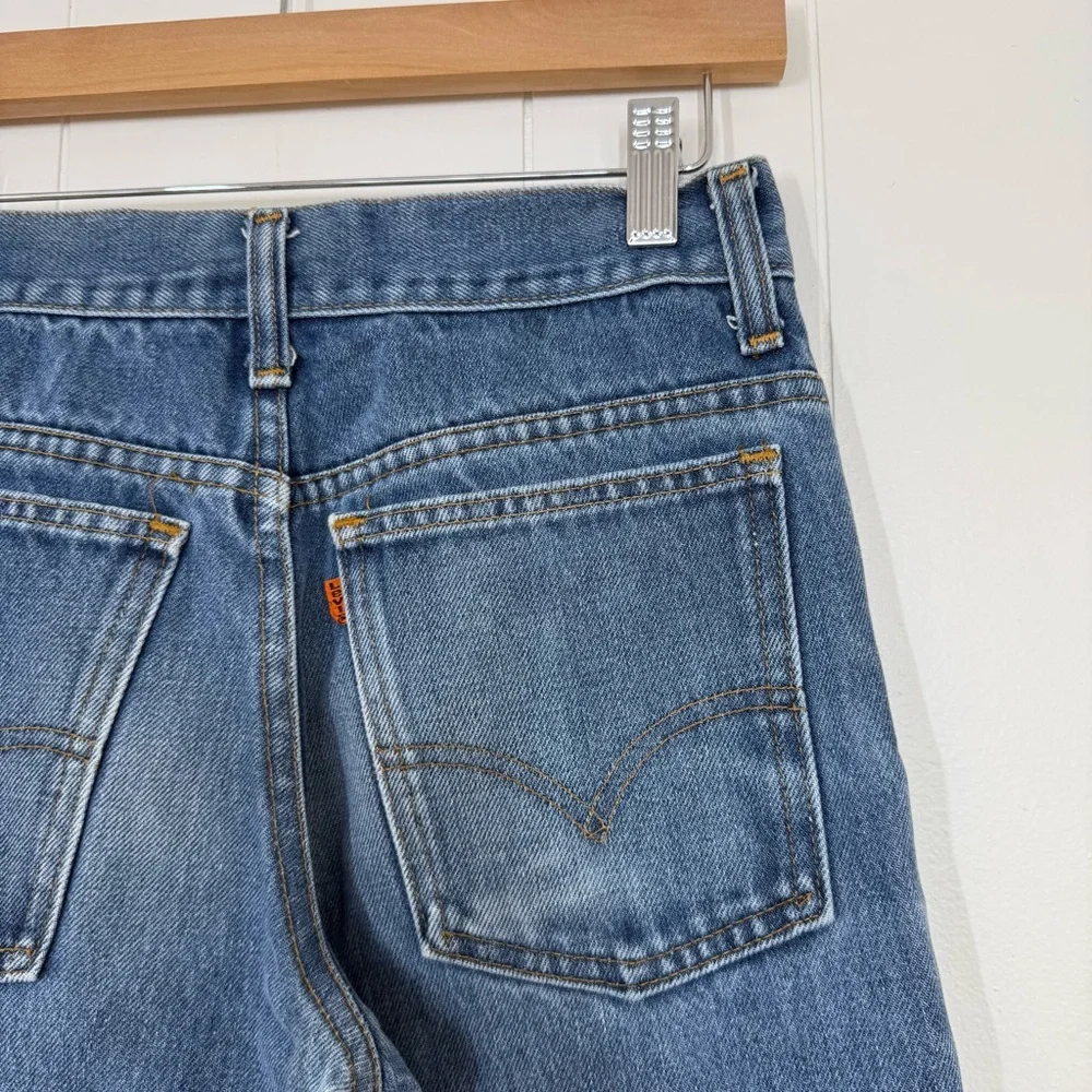 Levi’s Vintage Orange Tab Paper Tag Student Big Bell Flare Jeans - Picture 8 of 15